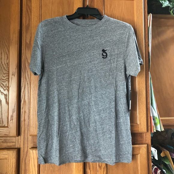 Spiritual Gangster Women’s SG Monogram Short Sleeve Tee Heather Gray - S - Picture 1 of 8